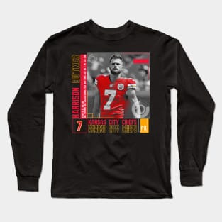 Harrison Butker Paper Poster Long Sleeve T-Shirt